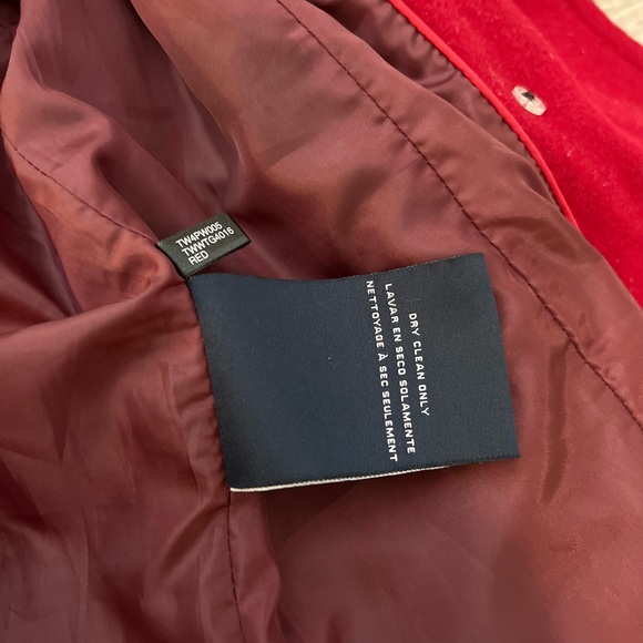 Tommy Hilfiger Red Double Breasted Coat - Picture 10 of 12